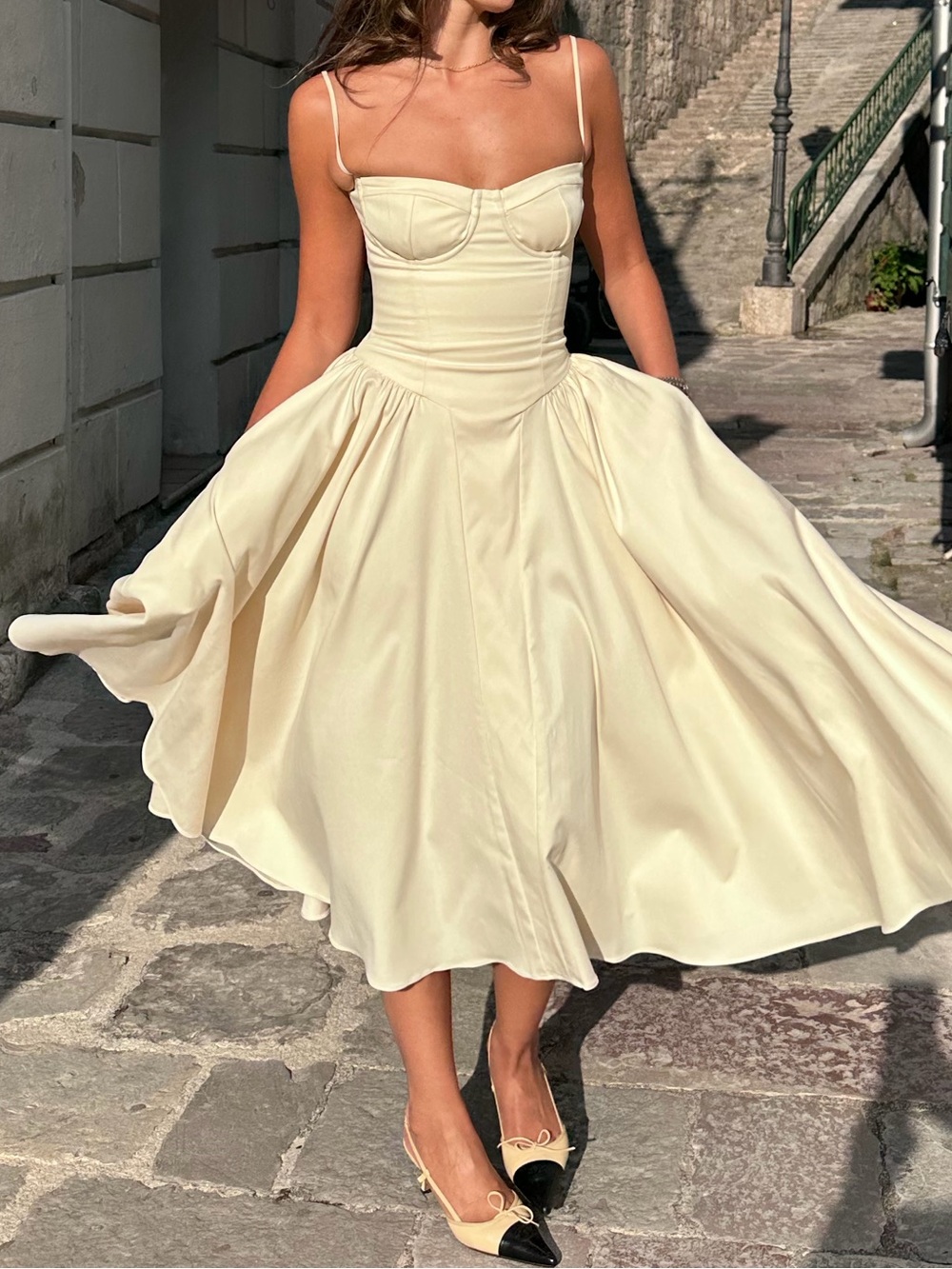 House of CB Ivory Bustier Dress